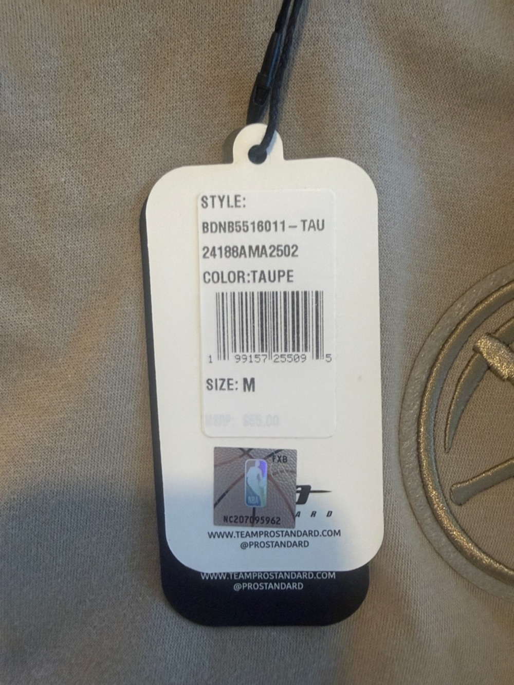 Pro Standard Denver Nuggets Taupe Hoodie Youth Medium NBA - Picture 2 of 6